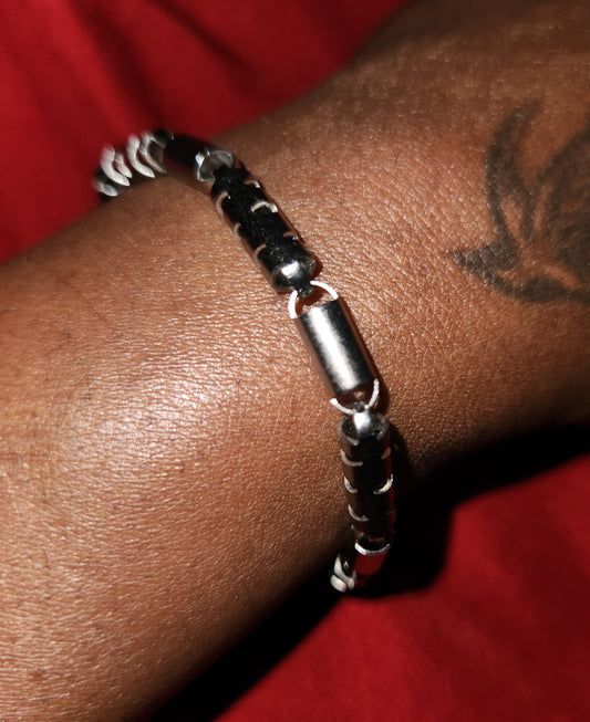 Barrel linked bracelet ( unisex)