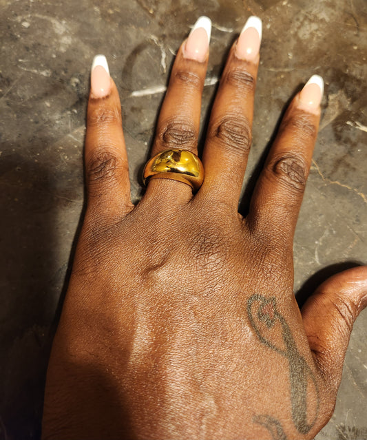 Golden Dome ring (gold tone)