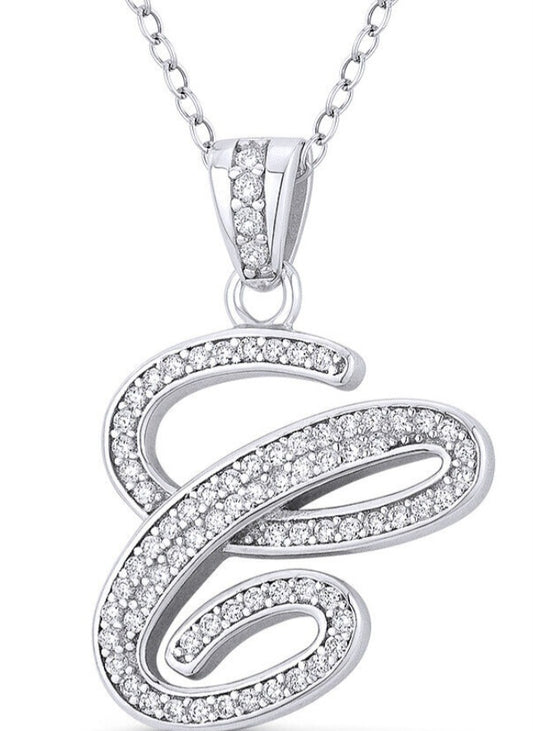 Blinged out initial chain (large) C
