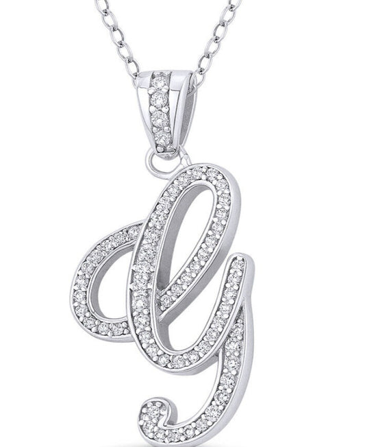 Blinged out initial chains (large) G
