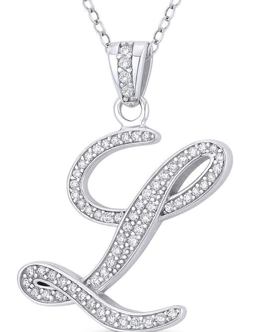 Blinged out initial chains (large) L