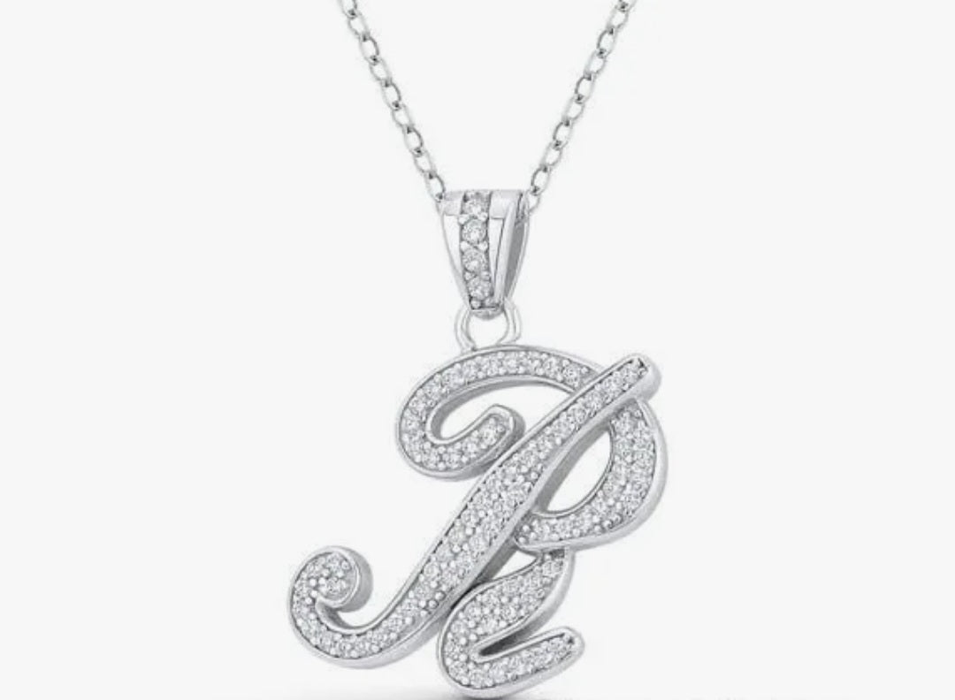 Blinged out initial chain (large) R