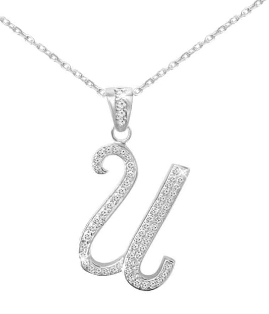 Blinged out initial chain (large) U