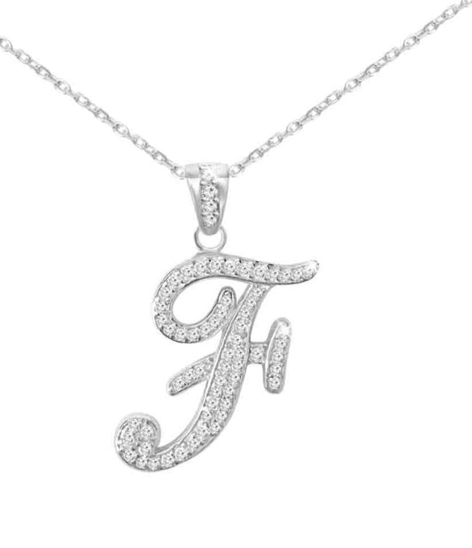 Blinged out initial chains (large) F
