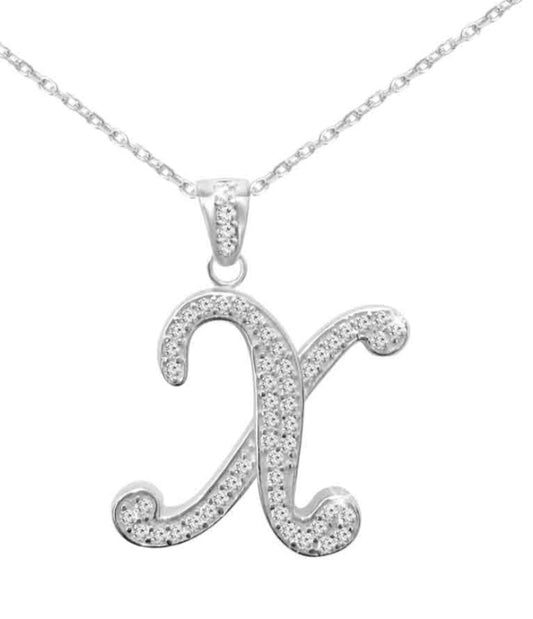 Blinged out initial chain (large) X